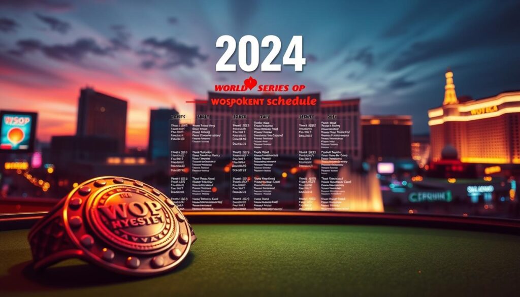 2024年WSOP賽程詳情