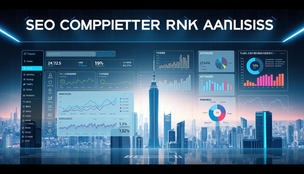 SEO競爭對手排名分析的圖示