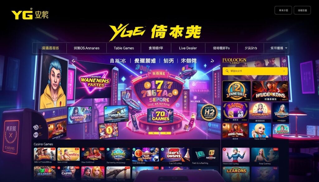 YG娛樂城遊戲界面