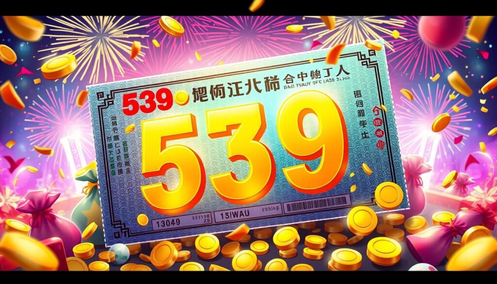 台灣今彩539中獎金額實例