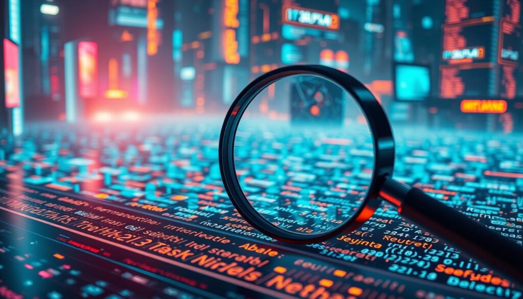 A bustling digital landscape, a magnifying glass hovers over a field of keywords, illuminating their intricate connections. The foreground features a sleek, modern interface with neatly organized data points, while the background showcases a dynamic, ever-evolving network of information. Soft, directional lighting casts a warm, analytical glow, highlighting the importance of careful research and analysis. The overall atmosphere conveys a sense of discovery, innovation, and the power of leveraging key insights to drive strategic decision-making.