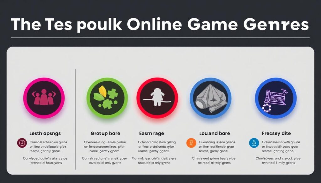 A high-resolution image of a detailed infographic analyzing the most popular online casino game genres. The infographic features a clean, minimal design with bold typography and vibrant colors. Strategically placed icons and data visualizations highlight the key characteristics of each game type. The composition is balanced, with sufficient white space to make the information easy to digest. Subtle shadows and lighting add depth and a sense of depth to the image. The overall mood is informative and visually engaging, reflecting the authoritative yet accessible tone of the article.
