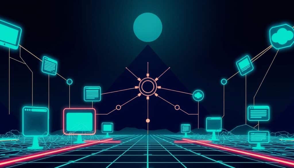 A meticulously designed illustration depicting the significance of backlinks in SEO. In the foreground, a series of interconnected web pages, each represented by a distinct shape and color, symbolizing the intricate network of backlinks. The middle ground showcases a central node, representing the target website, with various pathways radiating outward, illustrating the flow of authority and relevance from the backlinks. The background features a minimalist, geometric landscape, evoking a sense of order and structure, complementing the technical nature of the subject matter. The overall composition is characterized by a clean, sophisticated aesthetic, with a balanced use of light and shadow to enhance the visual impact and convey the importance of backlinks in elevating a website's online visibility and search engine optimization.