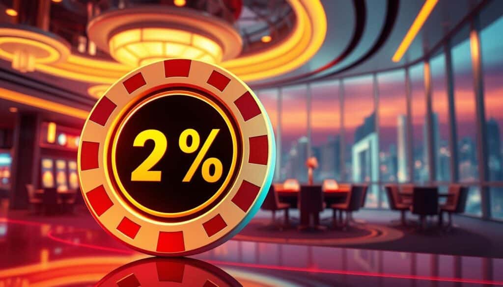 A striking, meticulously detailed illustration of the importance of payment rates in the online gaming industry. In the foreground, a vibrant, hi-res depiction of a casino chip emblazoned with a bold percentage figure, conveying the critical role of payment rates in casino operations. The midground features a sleek, modern casino interior, with sophisticated lighting and architectural elements that evoke a sense of prestige and exclusivity. The background showcases a panoramic cityscape, hinting at the broader economic impact of payment rate metrics. The overall composition exudes a tone of professionalism, authority, and financial significance, perfectly aligning with the article's focus on the certification authorities governing the online gaming space.