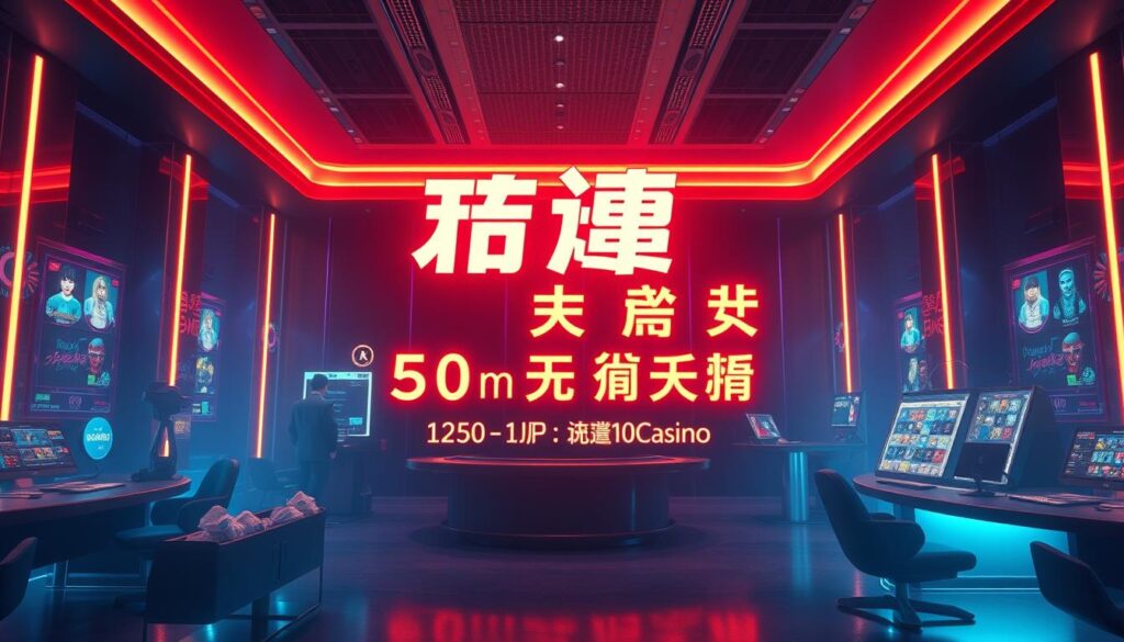 A visually striking depiction of the "首存禮金活動" in a sleek, modern online casino setting. Showcase the key elements of the promotion - a prominent signup bonus offer, glowing neon lights, and stylized icons representing the various game categories. Set the scene with a chic interior design, warm lighting, and a sense of energy and excitement to captivate the target audience. Capture the essence of an engaging and rewarding new player experience within the Taiwanese online gaming landscape.